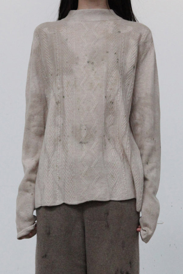 MUTEDANCE cashmere sweater MD23FW99 bare color PM92